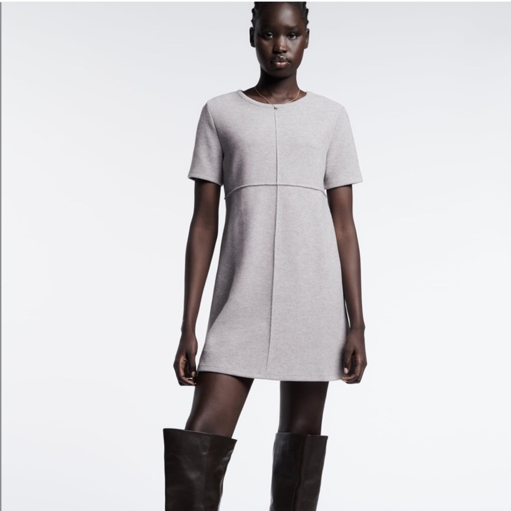 Zara Marled Minimalist Everyday Dress